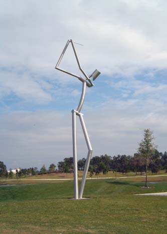 Golfer Sculpture by Louise Matlock