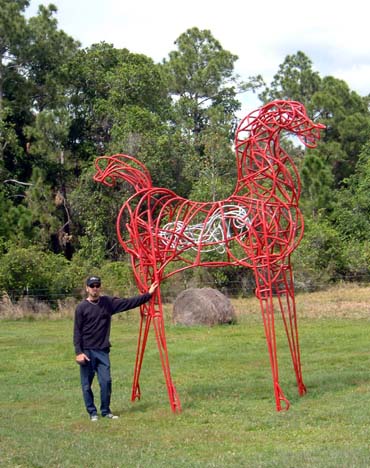 Horse with Person for Scale